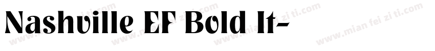 Nashville EF Bold It字体转换
